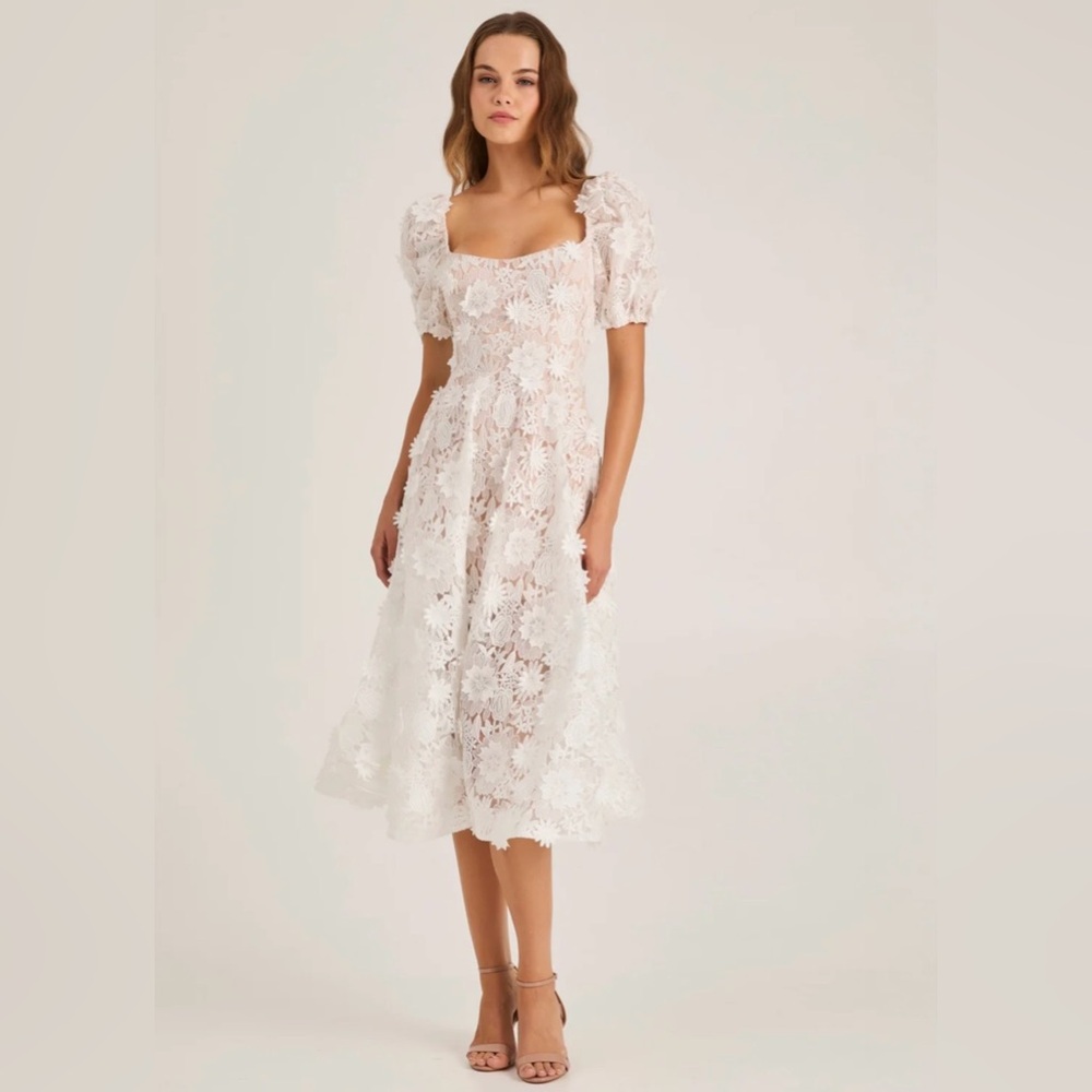 Helsi Mallory Lace Fit & Flare Midi Dress - NWT